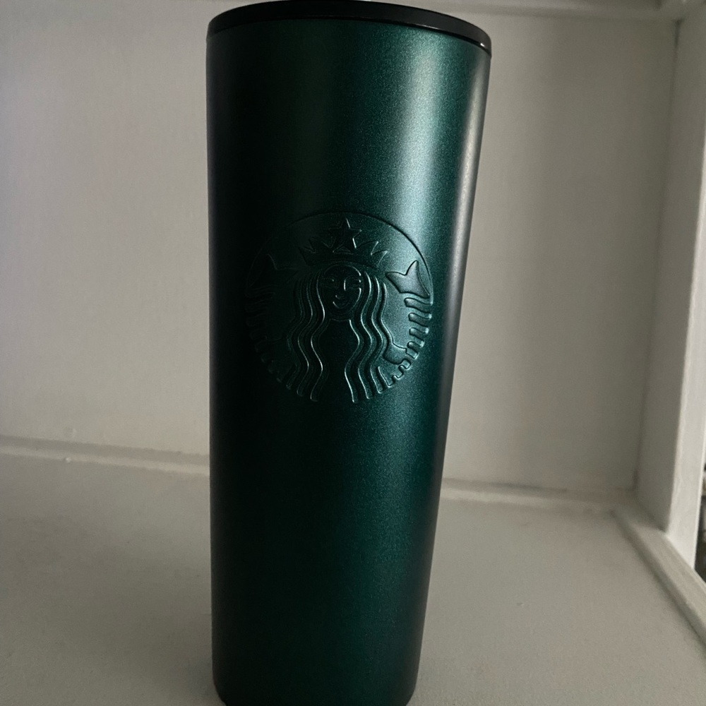 Starbucks emerald glitter stainless steel tumbler
